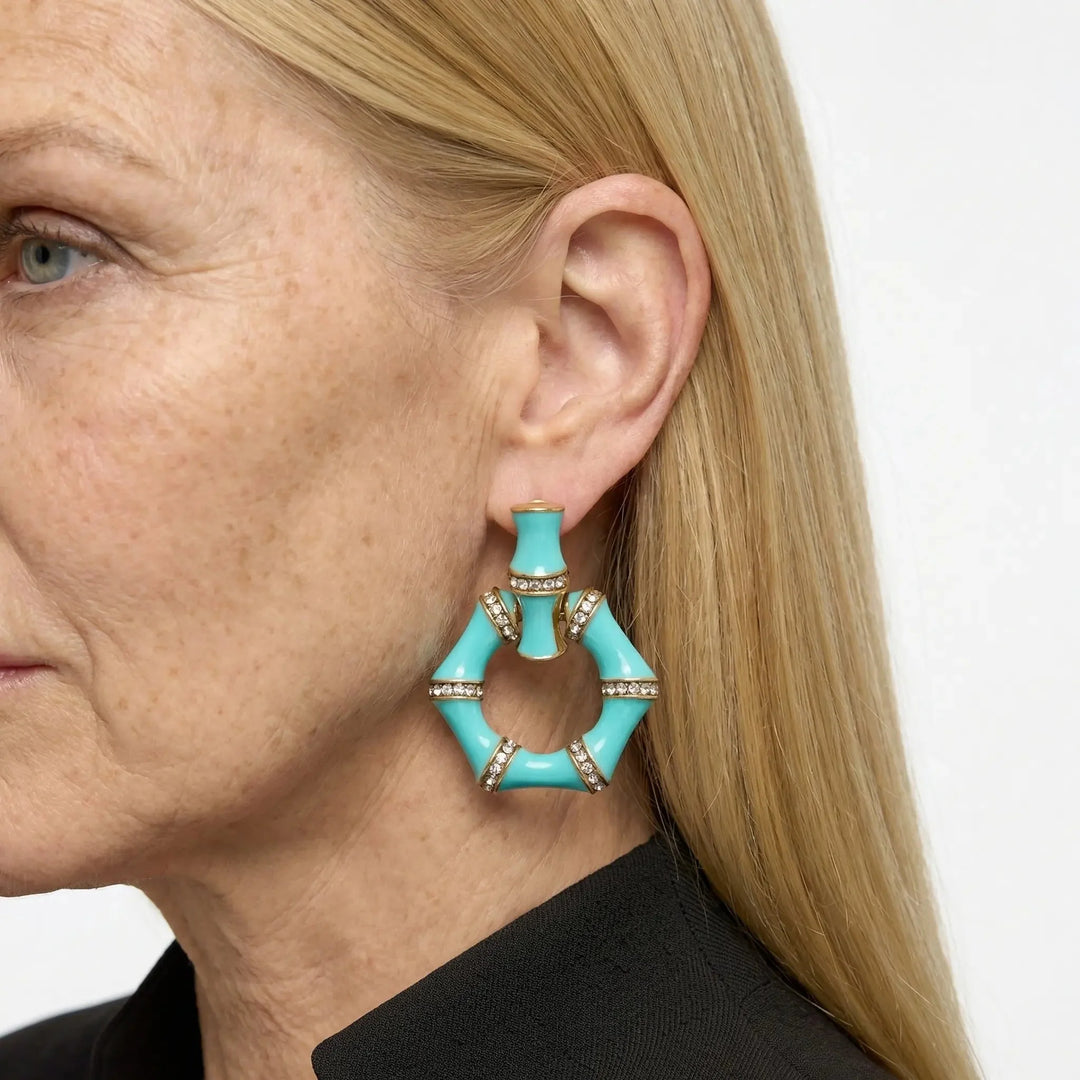 BambooGleam Stud Earrings