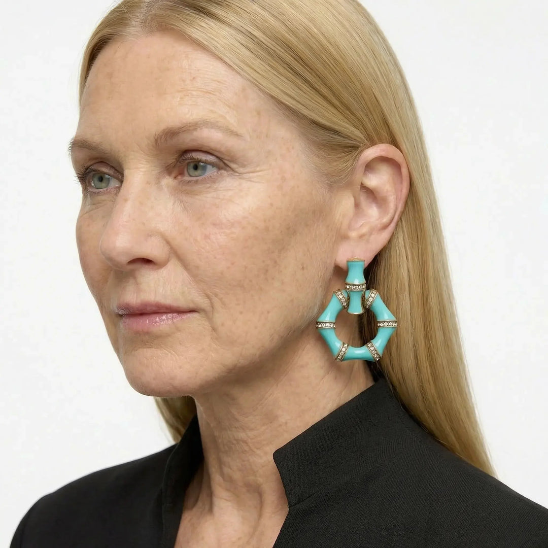 BambooGleam Stud Earrings
