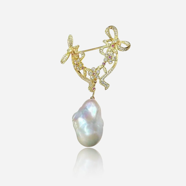 Baroque Bow Brooch