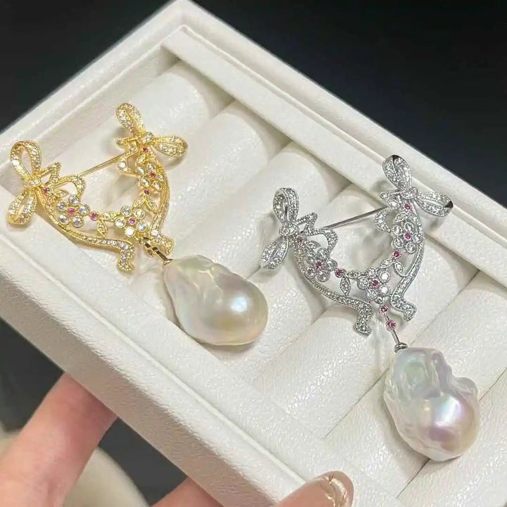 Baroque Bow Brooch