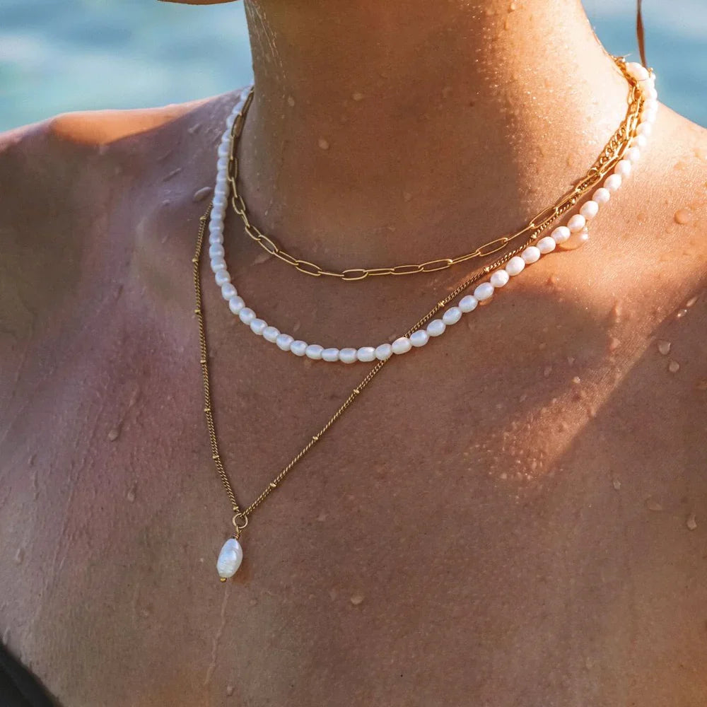 Baroque Pearl Pendant Necklace