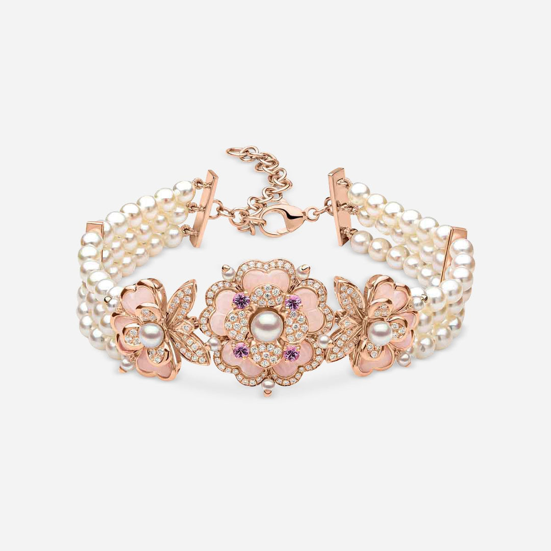 Blush Bloom Pearl Bracelet