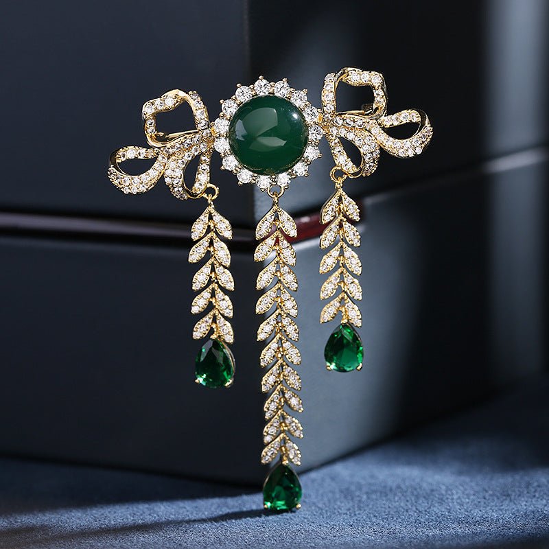 Bowfall Crystal Brooch