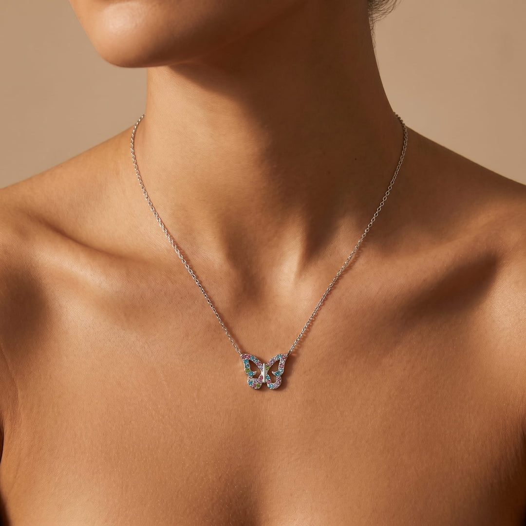 Confetti Butterfly Necklace