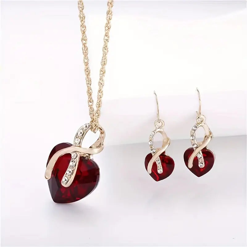 Birte | Jewelry Set | Ruby