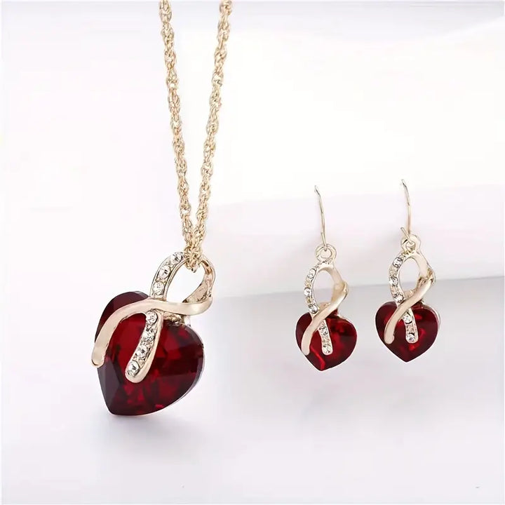 Birte | Jewelry Set | Ruby