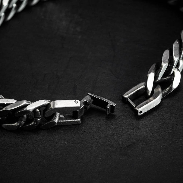 Thick Chain Dragon Weave Cuban Bracelet