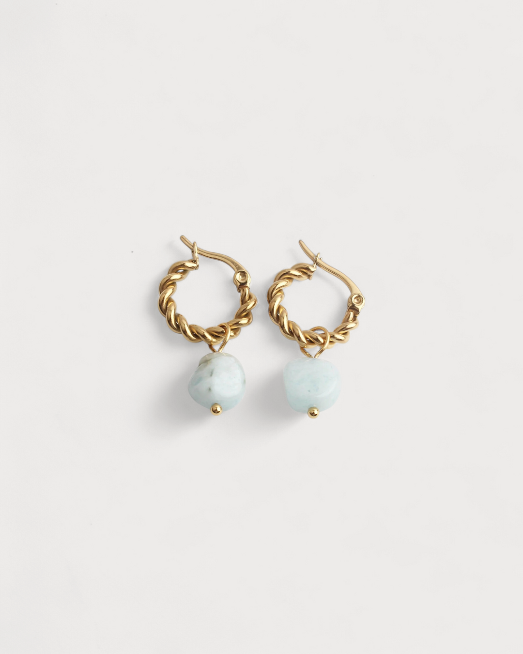 Louane - Earrings - Natural Stone - Stainless Steel