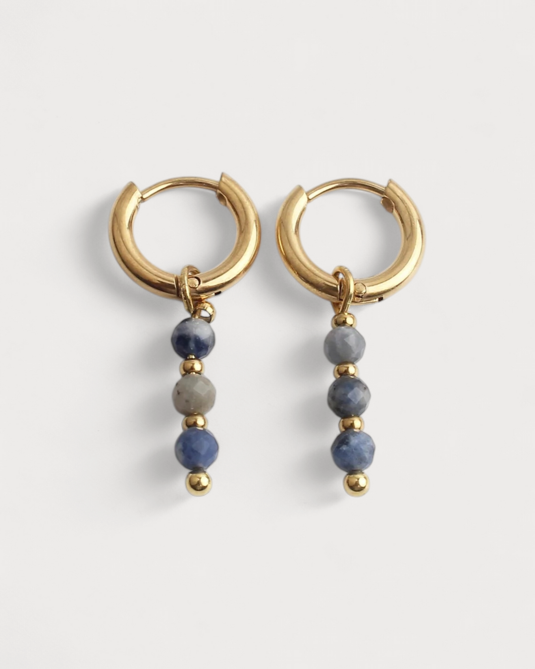 Mon Cheri - Earrings - Natural Stone - Stainless Steel