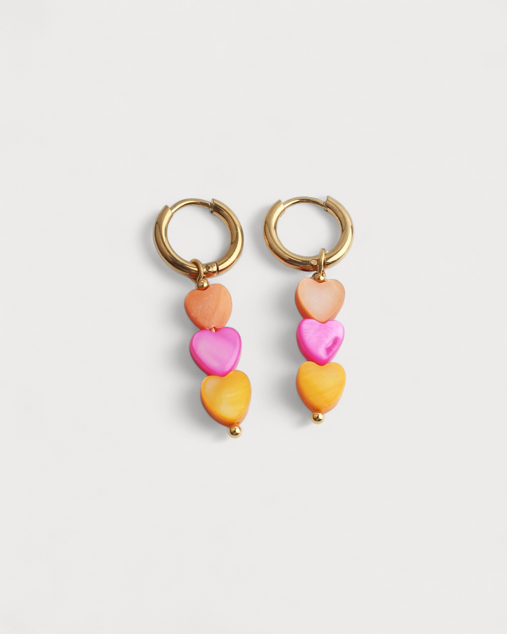 Heart To Heart - Earrings - Stainless Steel