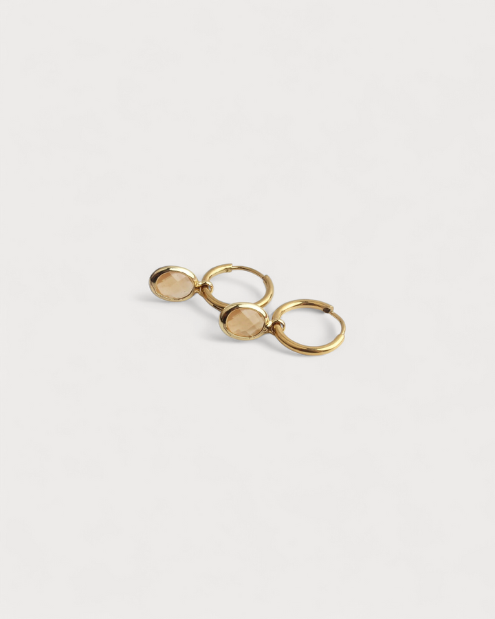 Oval Dana - Earrings - Stainless Steel