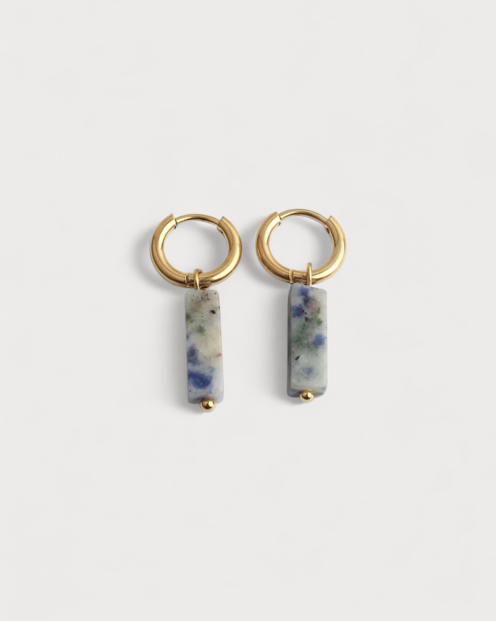 Dora - Earrings - Natural Stone - Stainless Steel