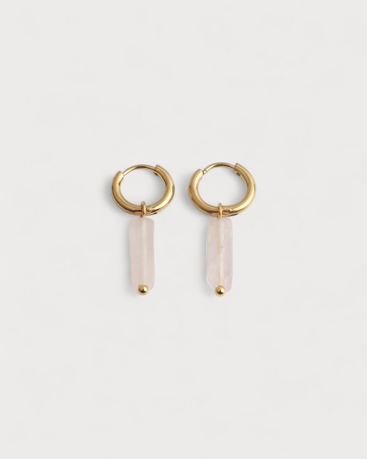 Dora - Earrings - Natural Stone - Stainless Steel
