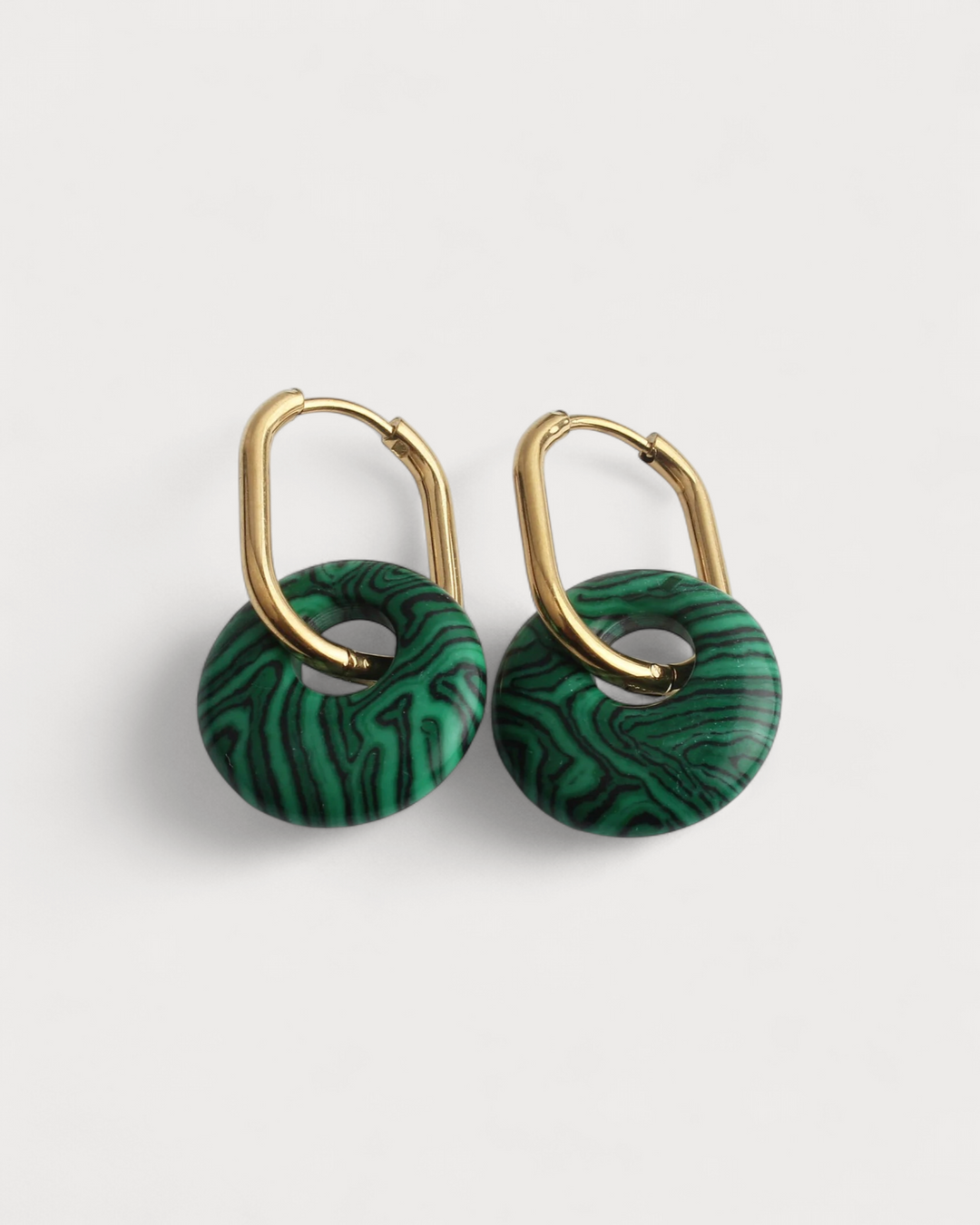 Tirza - Earrings - Natural Stone - Stainless Steel