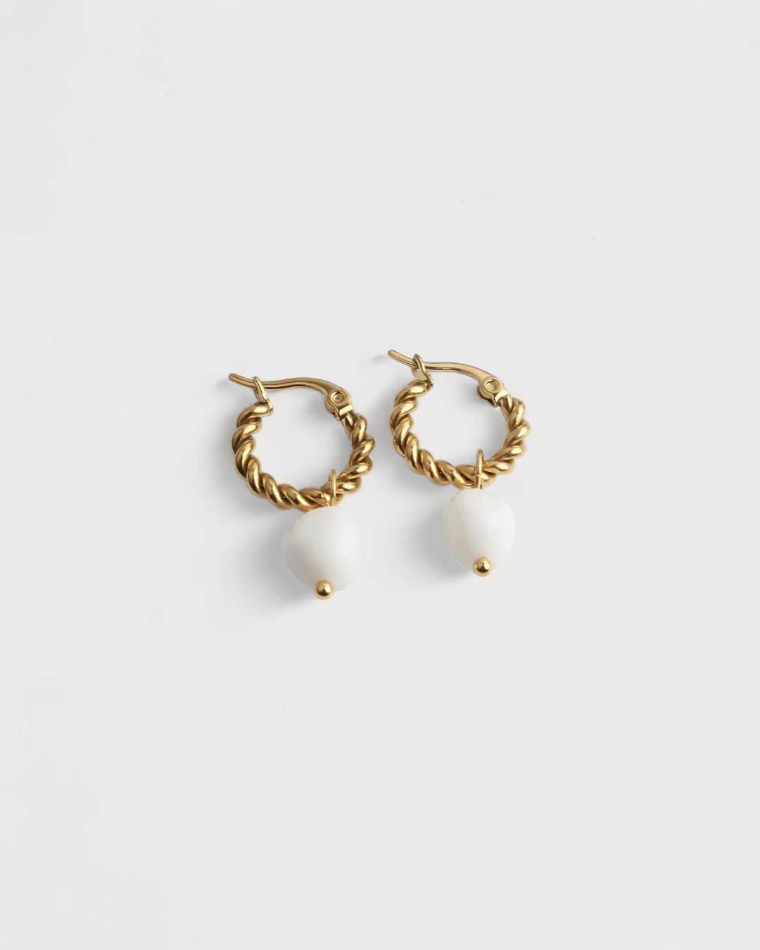 Louane - Earrings - Natural Stone - Stainless Steel