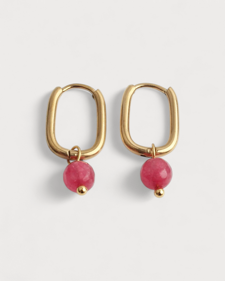 Zuzy - Earrings - Natural Stone - Stainless Steel