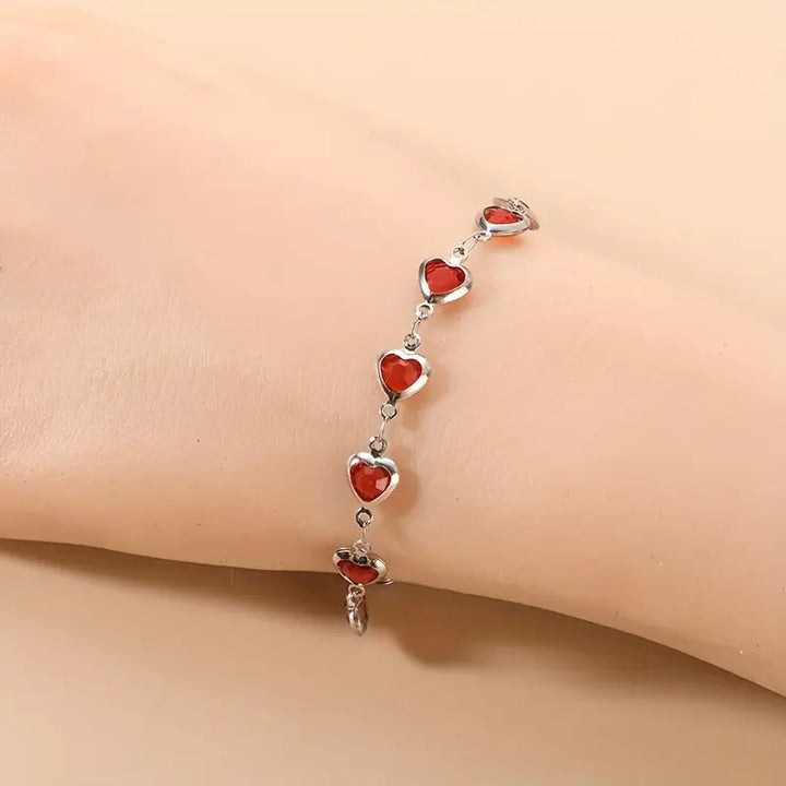 Beatrice | Bracelet | Ruby | White Gold
