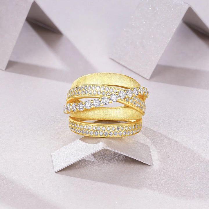 Celeste Orbit Moissanite Ring