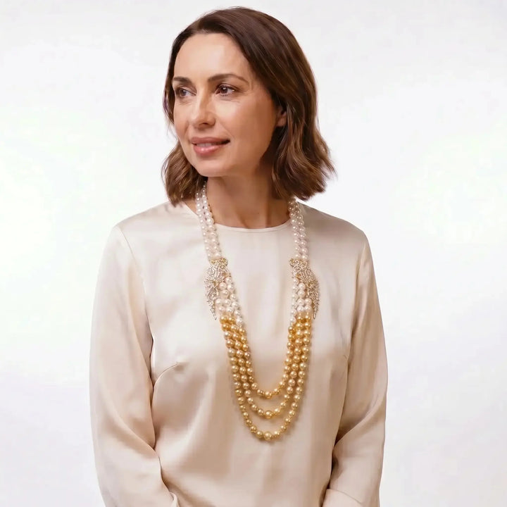 Champagne Gala Pearl Necklace
