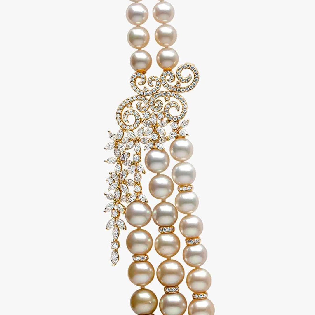 Champagne Gala Pearl Necklace