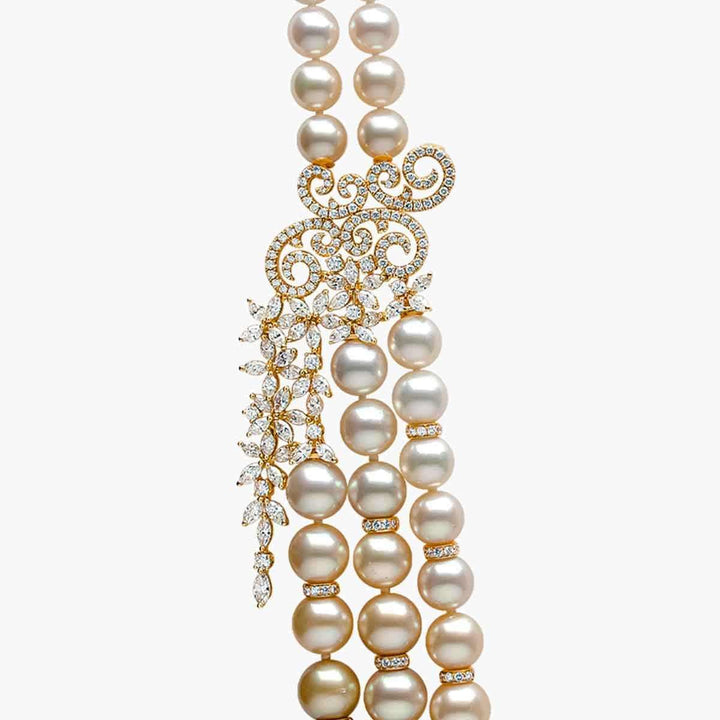 Champagne Gala Pearl Necklace