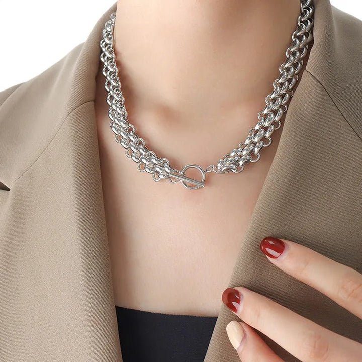 Classy Rice Bead Necklace and Bracelet