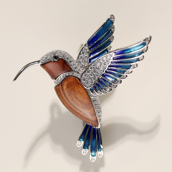 Cobalt Flight Brooch