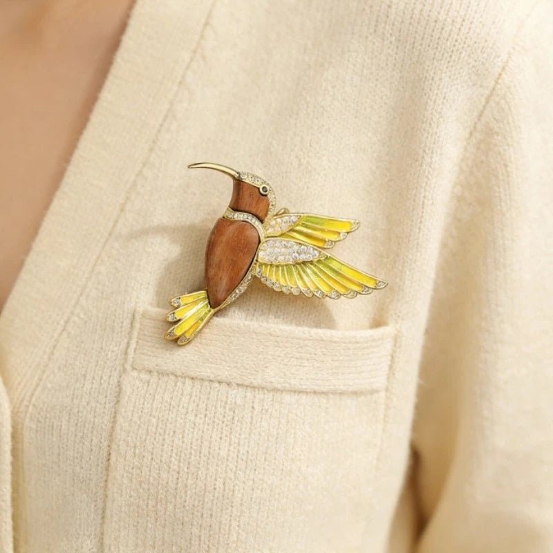 Cobalt Flight Brooch