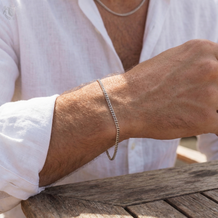 Connell Bracelet (Silver) 2mm