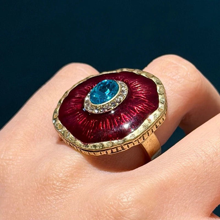 Crimson Halo Ring