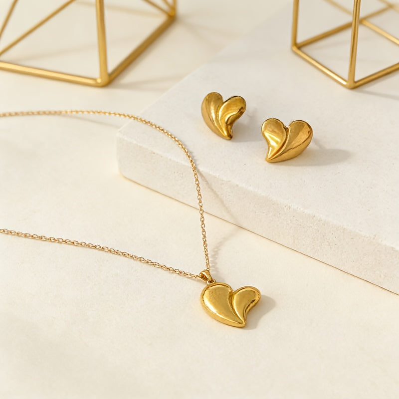 Timeless Grace Heart Jewelry Set