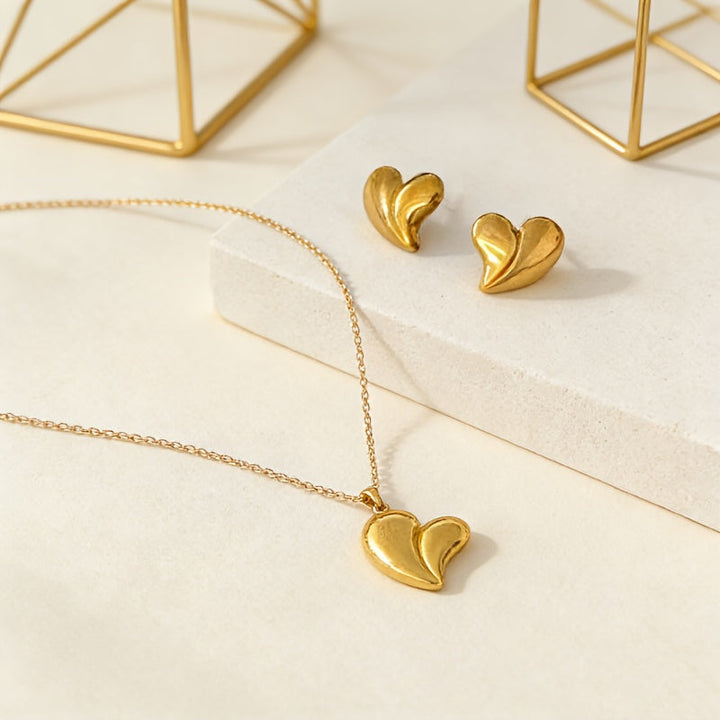 Timeless Grace Heart Jewelry Set