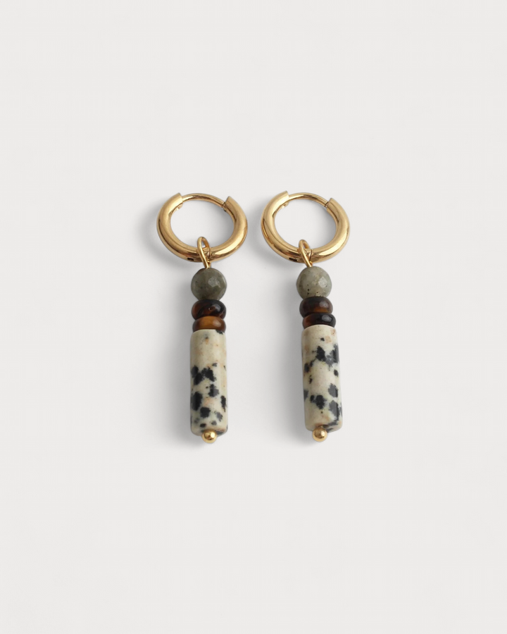 Frida - Earrings - Natural Stone - Stainless Steel