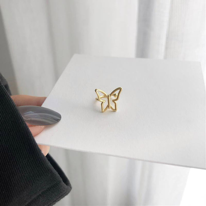 Dainty Gold Butterfly Ear Cuffs