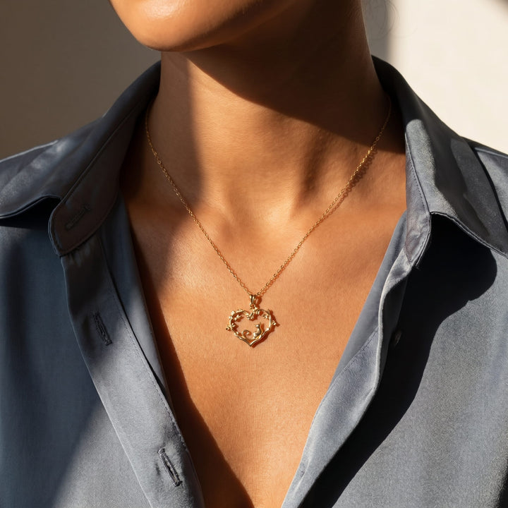 Heart & Whiskers Cat Necklace