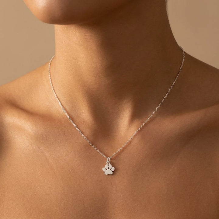 Silver Paw Necklace