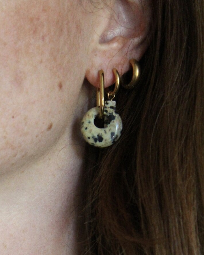 Dora - Earrings - Natural Stone - Stainless Steel
