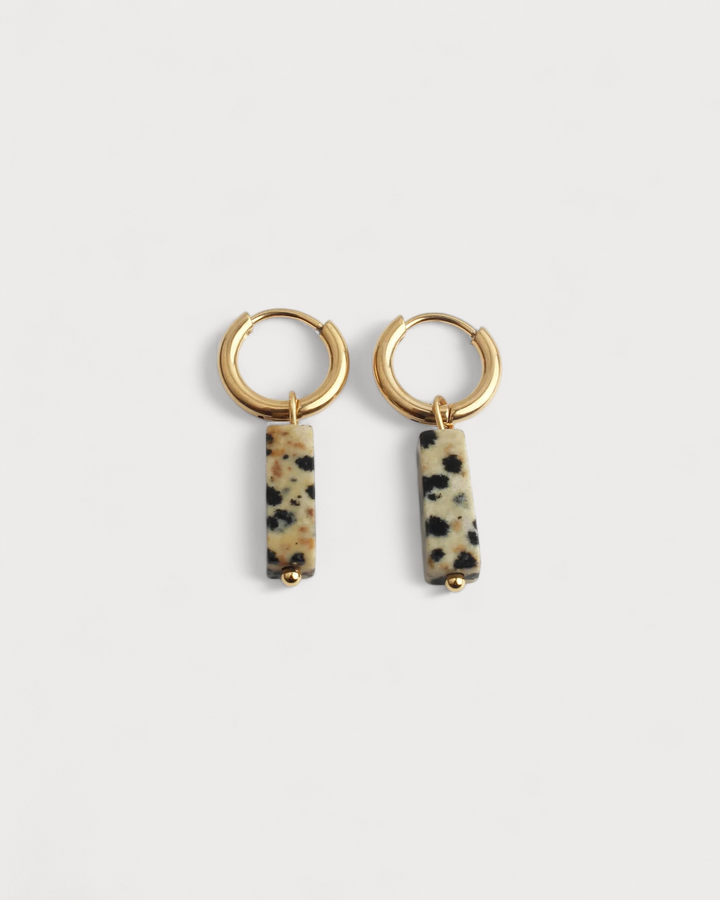 Dora - Earrings - Natural Stone - Stainless Steel