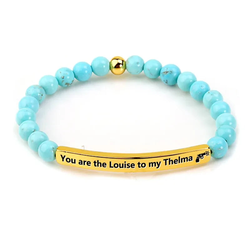 FOR FRIEND - RIDE OR DIE BEAD LETTERING BRACELET