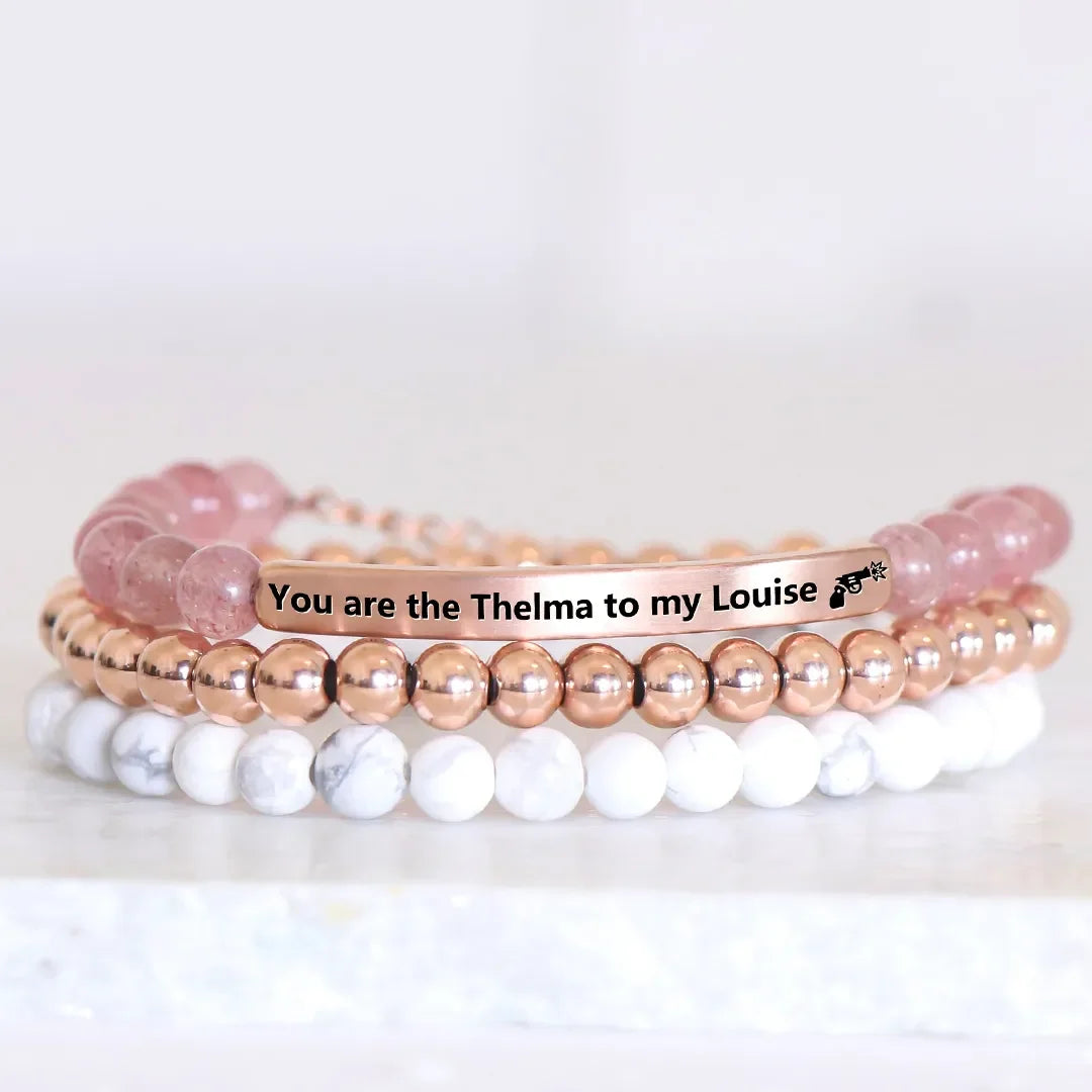 FOR FRIEND - RIDE OR DIE BEAD LETTERING BRACELET