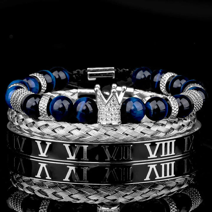 Royal Crown Stones Bracelet Set
