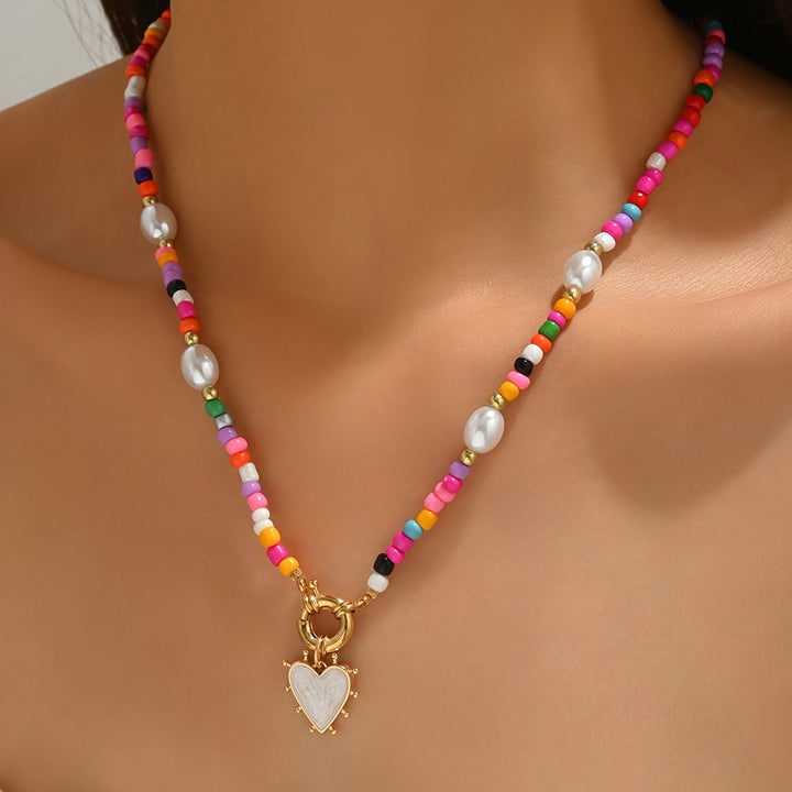 Sophisticated Sculpted Heart Necklace
