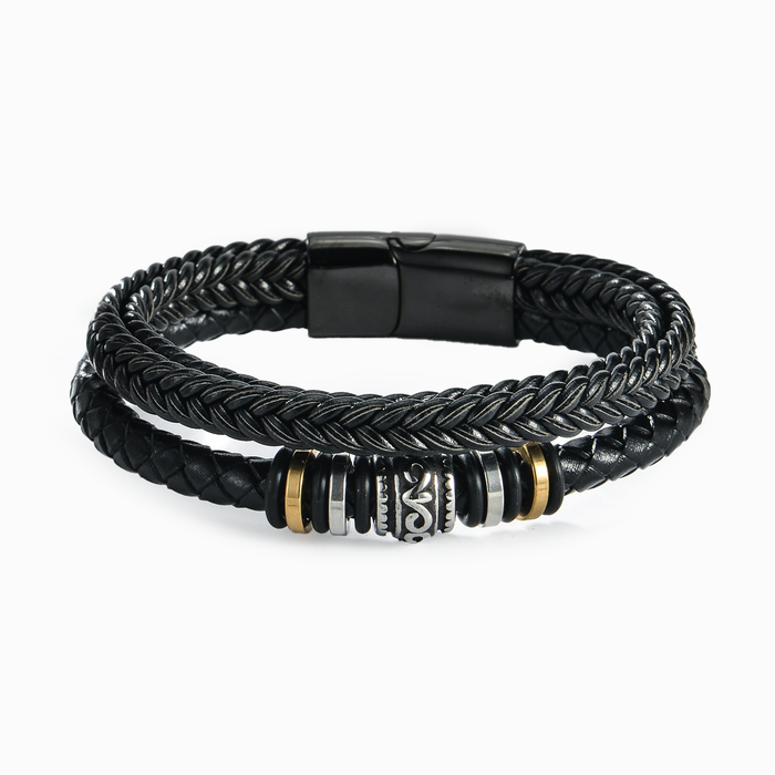 To My Grandson- Never forget how much I love you Bracelet