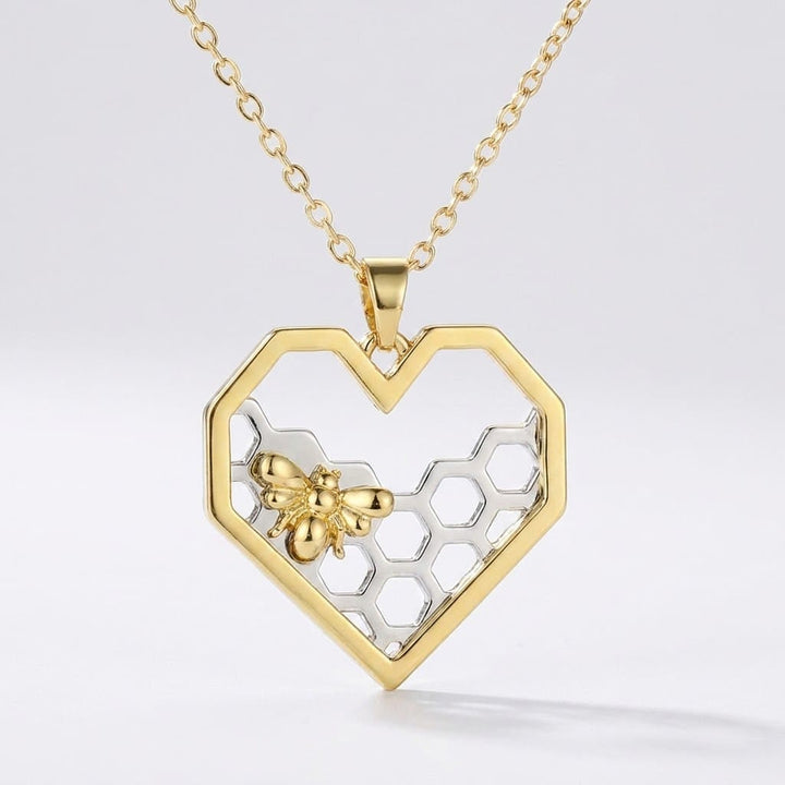 Bee Heart Necklace