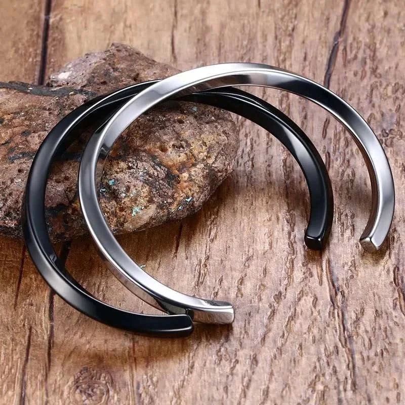 Spiral Twist Open Bracelet