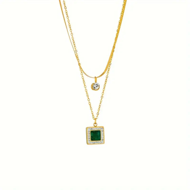 Cäcilie | Necklace | Emerald