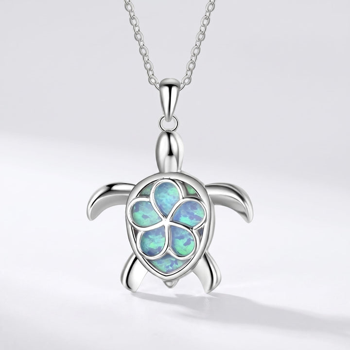 Opal Sea Turtle Necklace