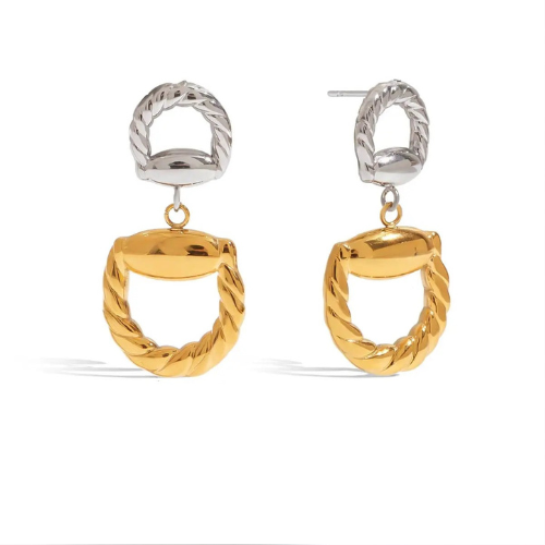 Eida Braided Gold-Plated Earrings