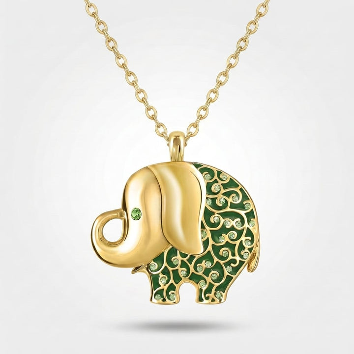 Gold Lucky Elephant Necklace