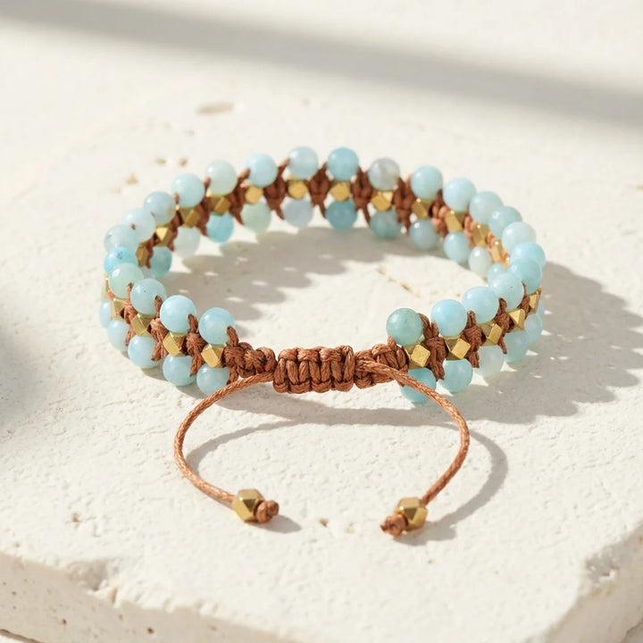 Woven Amazonite Bracelet